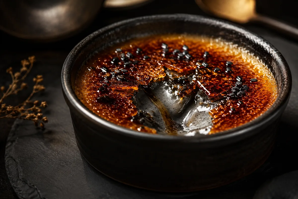 Black Sesame Crème Brûlée